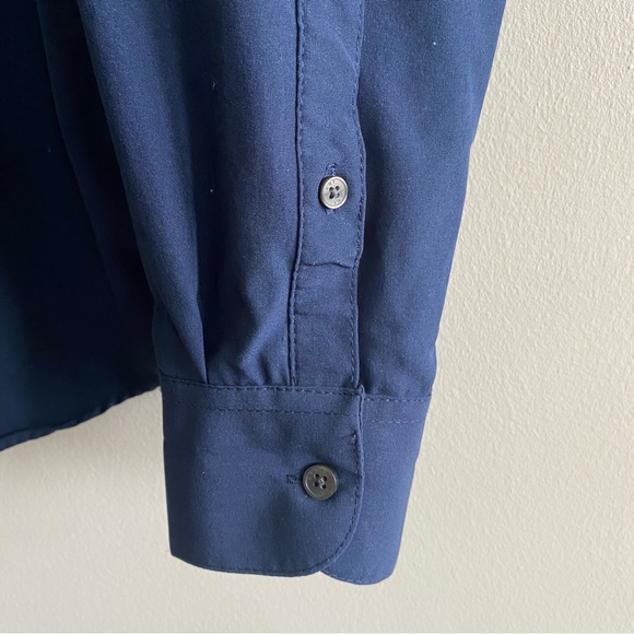 Men’s DKNY navy blue long sleeve button down - Picture 3 of 7